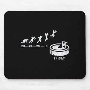 Endlich Freitag Whirlpool Schwimmbad Entspannung S Mousepad