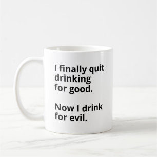Endlich hörte ich auf zu trinken. kaffeetasse