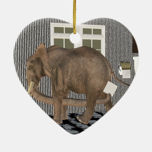 Endlich Housebroken Keramikornament (Hinten)