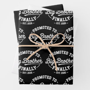 Endlich in Big Brother aufgestiegen 2026 Baby-Ankü Geschenkpapier Set