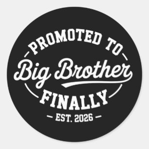 Endlich in Big Brother aufgestiegen 2026 Baby Ankü Runder Aufkleber