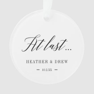 Endlich maßgeschneiderte Covid-Hochzeit-Neuverzier Ornament