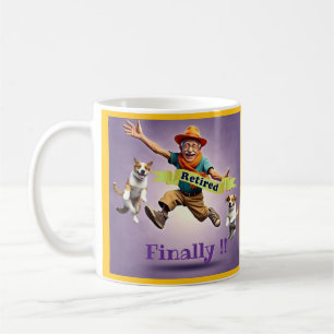 " ENDLICH RETITED " KAFFEETASSE