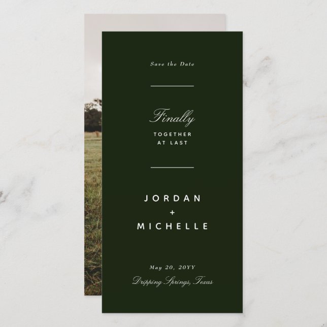 Endlich Save The Date (Vorne/Hinten)