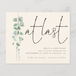 Endlich Save the Date für Eukalyptus-Elfenbeinkühe