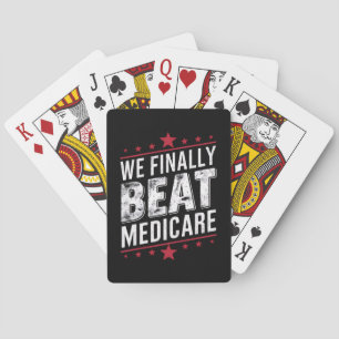 Endlich schlagen wir Medicare Trump Biden-Wahlen Spielkarten