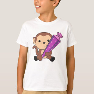 Endlich Schoolkind Affen School Beutel Rock The T-Shirt