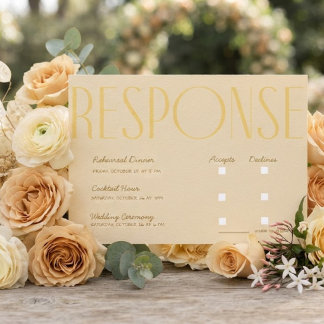 Endlich verheiratet moderne Hochzeits RSVP Einladung