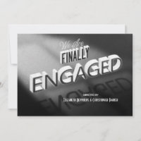 Endlich Verlobt Film Save the Date Schwarz-weiß