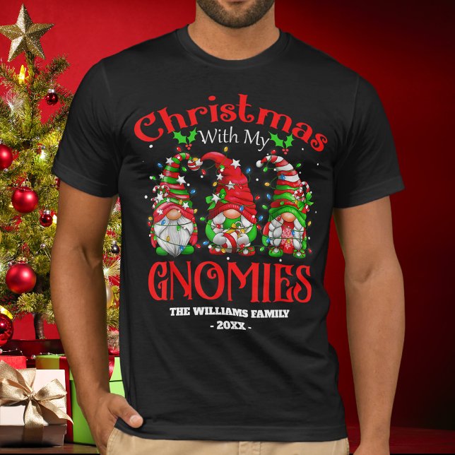 Endlich Weihnachten mit meiner Gnome Familie gewin T-Shirt (Von Creator hochgeladen)