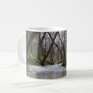 Endliche Ruhe in der Frühlingszeit Kaffeepause Tas Kaffeetasse