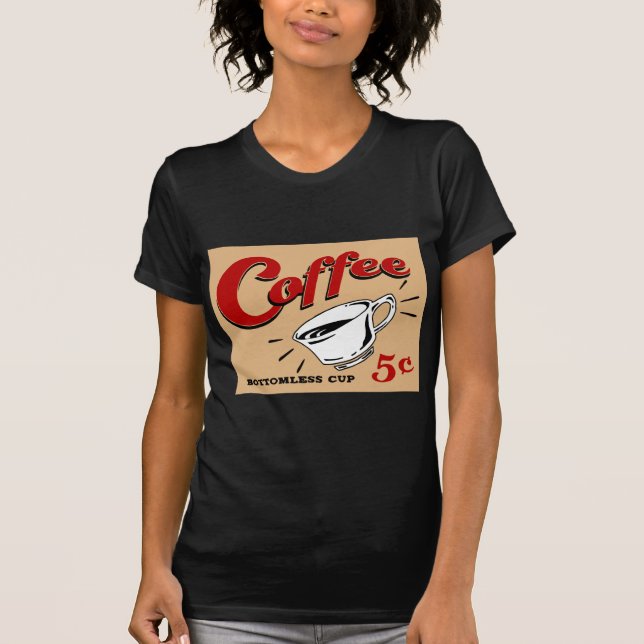 Endlosbecher Kaffee T-Shirt (Vorderseite)
