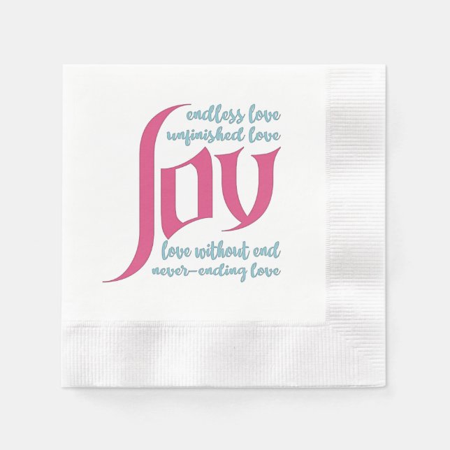 Endlose Liebe Serviette (Vorderseite)