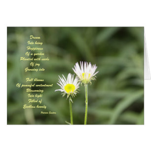 Endlose Schönheitsgedicht-Karte