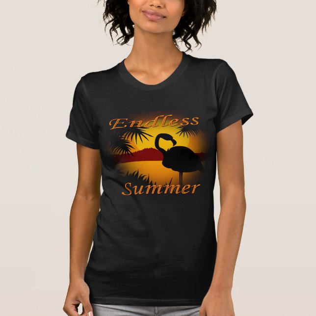 Endlose Sommerorange T-Shirt (Vorderseite)