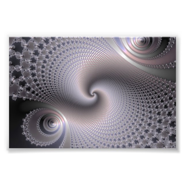 Endlose Spiralen - Fraktal Art Fotodruck (Vorne)