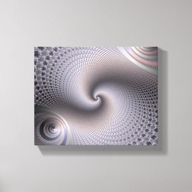 Endlose Spiralen - Fraktal Art Leinwanddruck (Vorderseite)