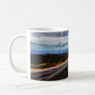 Endlose Straße - New Mexiko. Kaffeetasse
