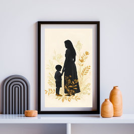 Endlose Umarmung – Mutter und Kind IV Poster