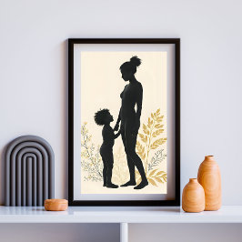 Endlose Umarmung – Mutter und Kind Poster