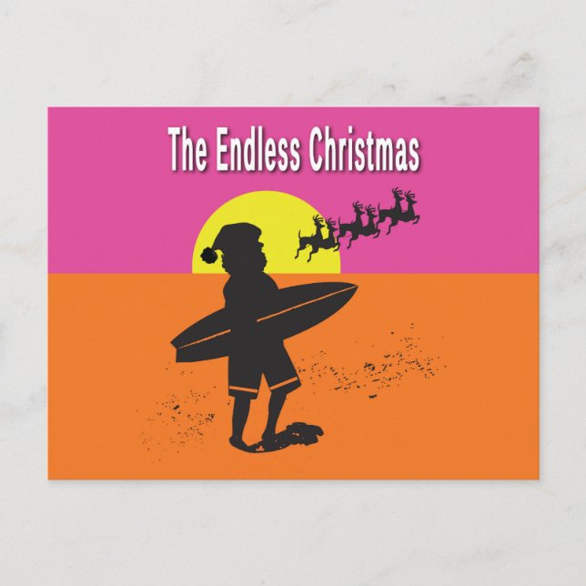 Endlose Weihnachtspostkarte Feiertagspostkarte (Vorderseite)