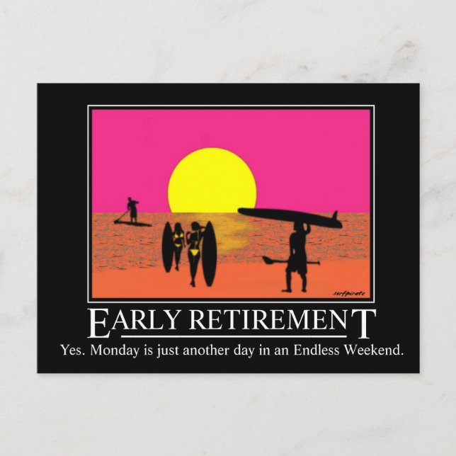 Endlose Wochenendpostkarte Postkarte (Vorderseite)