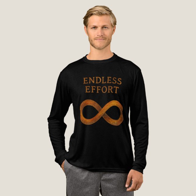 Endloser Aufwand: Der Power der Beharrlichkeit Tri-Blend Shirt (Volle Vorderseite)