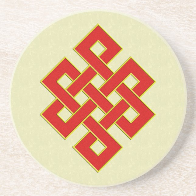 Endloser Knoten-Untersetzer Getränkeuntersetzer (Vorne)