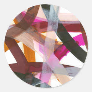 Endloser Pfad II Runder Aufkleber