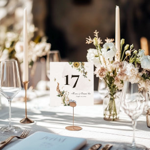 Endloser Sommer Getrocknete Blumen Hochzeit Tischn Einladung