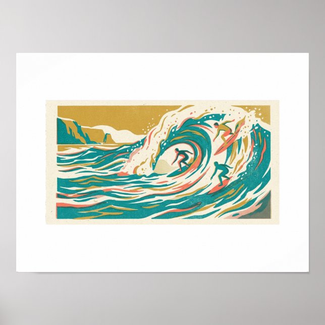 Endloser Sommer Risograph Poster (Vorne)