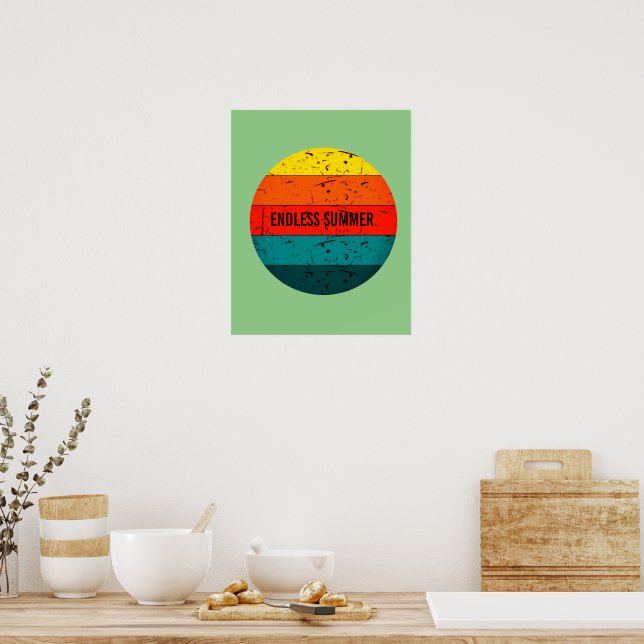 Endloser Sommer , Werteplakat (Matte) Poster (Küche)