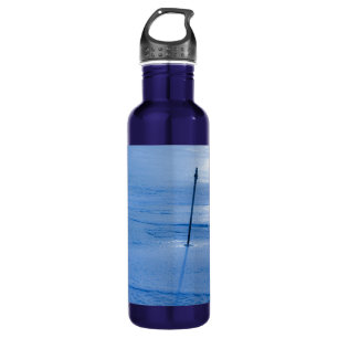 Endloses blaues Eis Edelstahlflasche