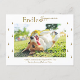Endloses Glück Weihnachts-Feiertag-Party Postkarte