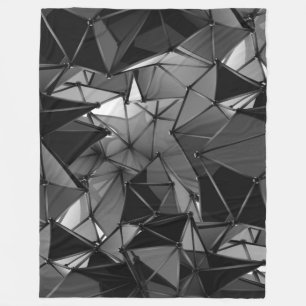 endloses Monochrom : Fleecedecke