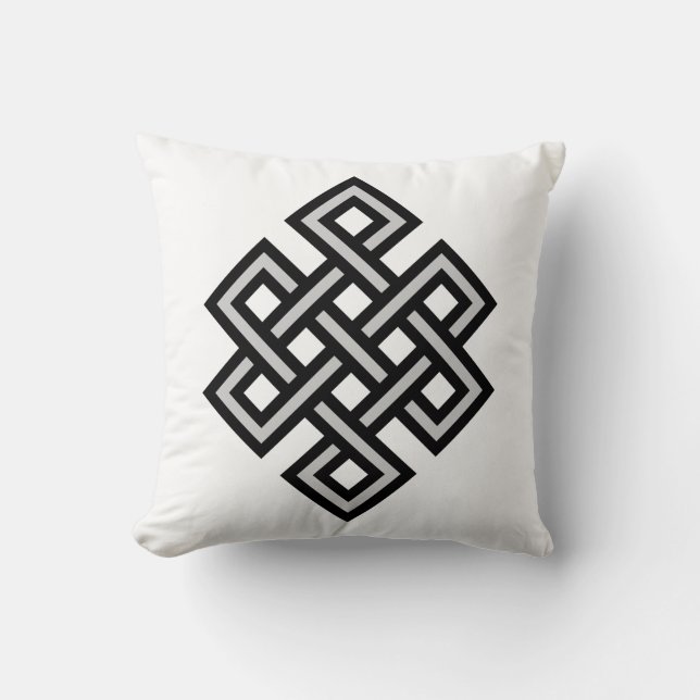 Endloses reli Symbol der tibetanischen Kissen (Vorderseite)