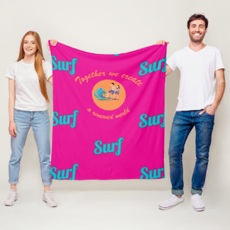 Endloses Surfen Fleecedecke