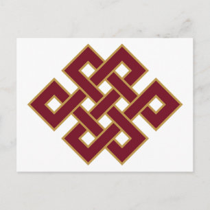 Endlosknotensymbol Postkarte