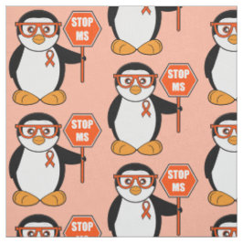 Endmultiple Sklerose: Pinguin mit einem Zeichen Stoff