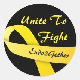 Endo2Gether Logo-Aufkleber Runder Aufkleber
