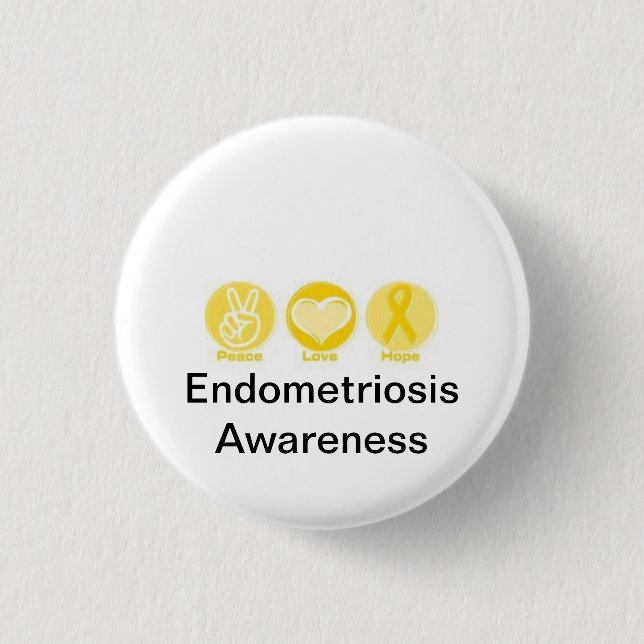Endo ist HÖLLE!! Button (Vorderseite)