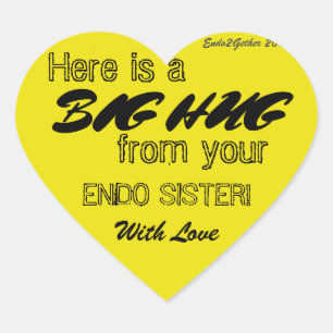 Endo Sister Hug Sticker