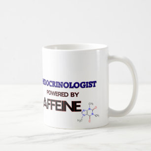 Endocrinologist angetrieben durch Koffein Kaffeetasse