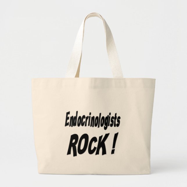 Endocrinologists-Felsen! Taschen-Tasche Jumbo Stoffbeutel (Vorne)