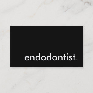 Endodontist. (Farbanpassbar) Visitenkarte