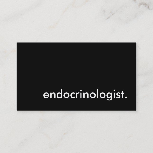 Endokrinologe. Visitenkarte (Vorderseite)