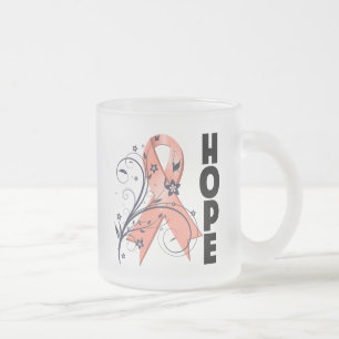 Endometrial Krebs-Blumenhoffnungs-Band Mattglastasse