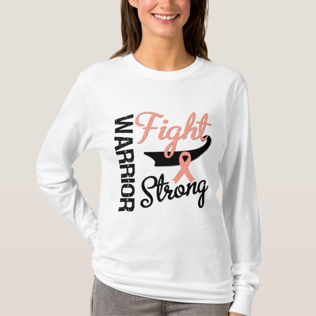 Endometrial uteriner Krebs-Krieger T-Shirt (Vorderseite)