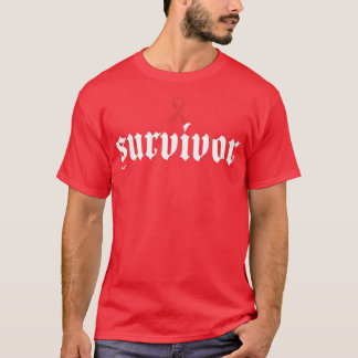 Endometriale Krebsbewusstsein Überlebender Peach R T-Shirt