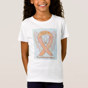 Endometrialer Krebs Peach Awareness Ribbon Shirt